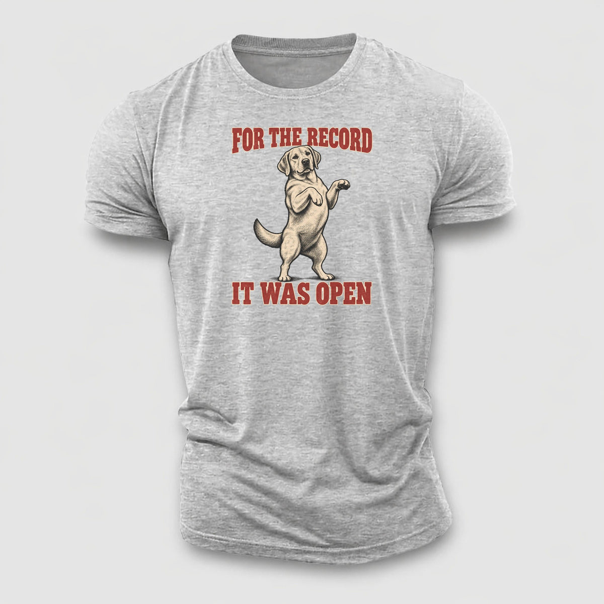 Labrador Retriever Dog Declarations Cotton T-Shirt – Sport Grey