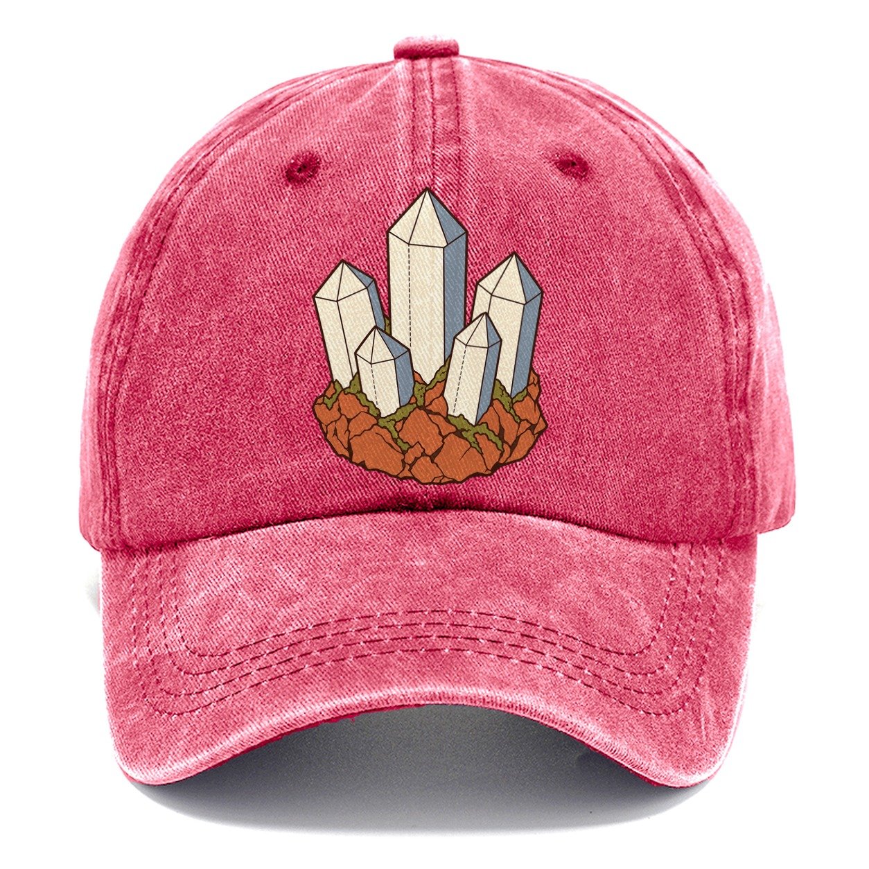 Quartz Cluster Study Rocks And Minerals Classic Cap – Pomegranate Blush
