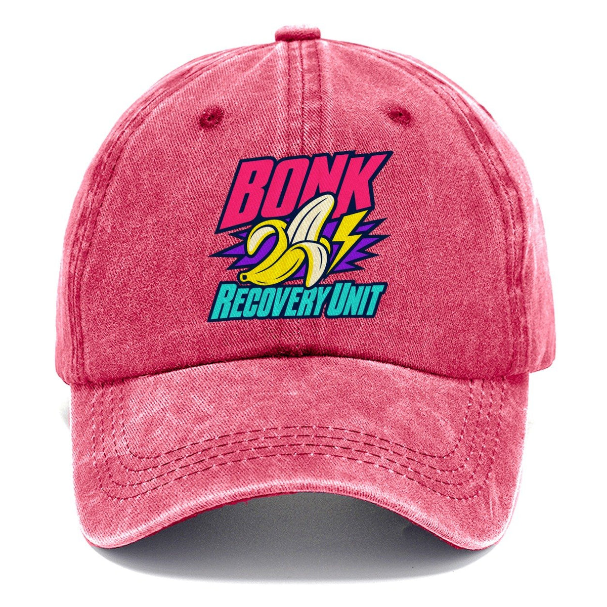 Bonk Recovery Unit 90S Running Clubs Classic Cap – Pomegranate Blush