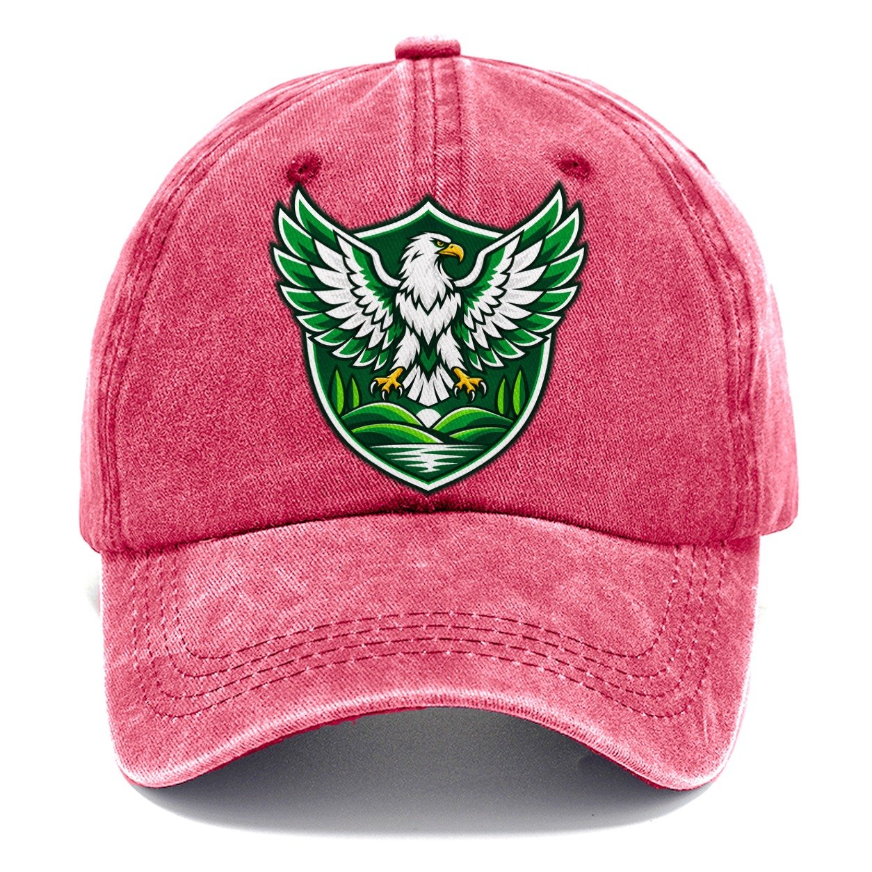 Nigeria Minimal Emblem Country Logos Classic Cap – Pomegranate Blush