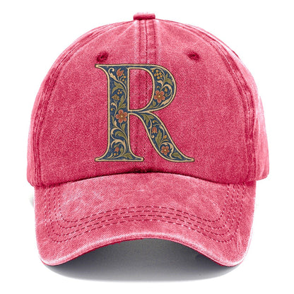 Wildflower R Monogram Classic Cap – Pomegranate Blush