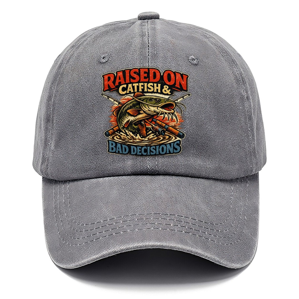 Raised On Catfish And Bad Decisions Classic Cap – Urban Haze
