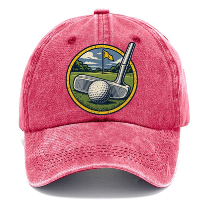 Putter And Ball Circle Golf Life Classic Cap – Pomegranate Blush