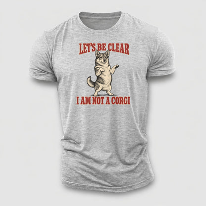 Swedish Vallhund Dog Declarations Cotton T-Shirt – Sport Grey