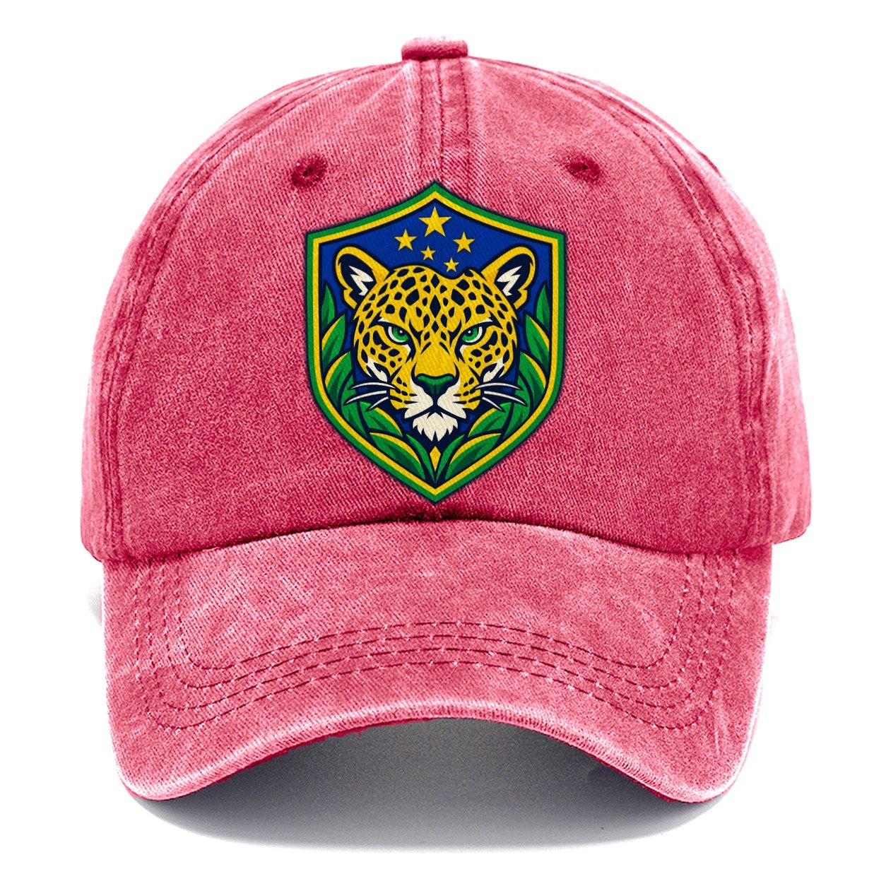 Brazil Minimal Emblem Country Logos Classic Cap – Pomegranate Blush