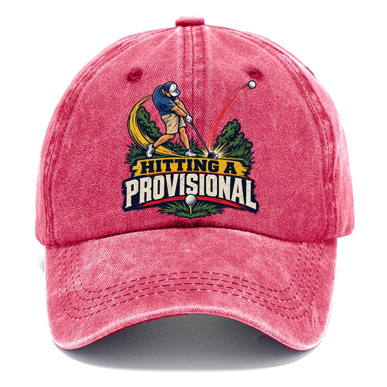 Hitting A Provisional Golf Life Classic Cap – Pomegranate Blush