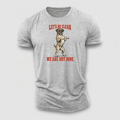Boxer Dog Declarations Cotton T-Shirt – Sport Grey