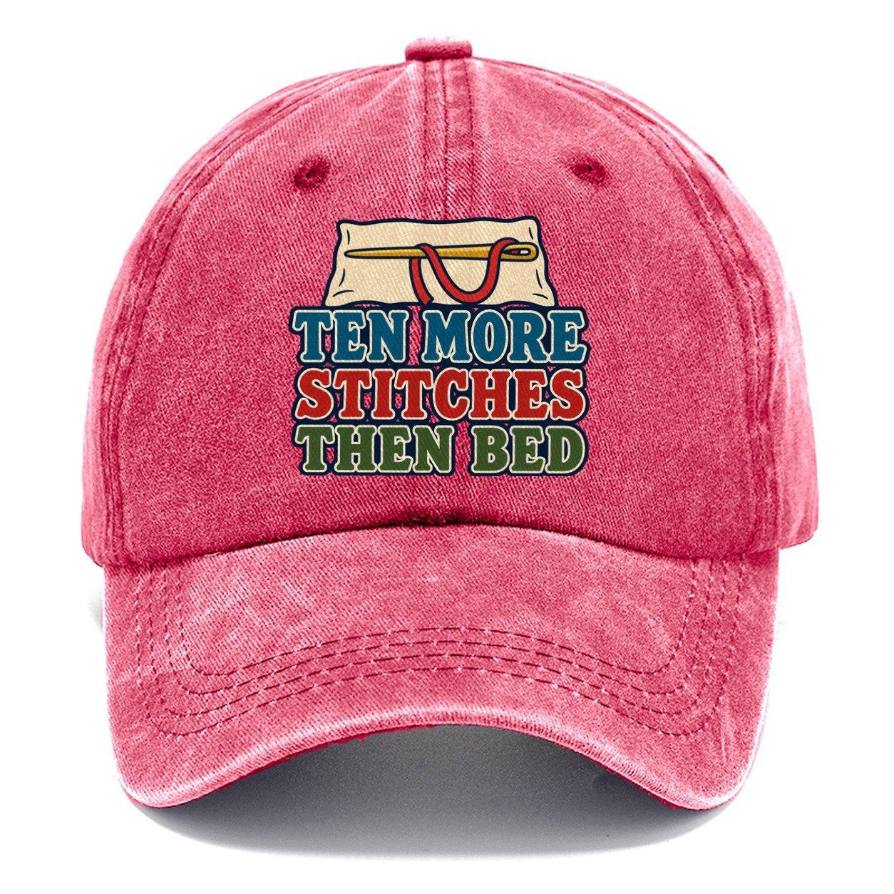 Ten More Stitches And Needlework Classic Cap – Pomegranate Blush