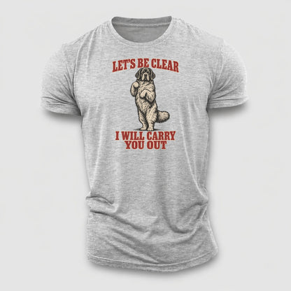 Newfoundland Dog Declarations Cotton T-Shirt – Sport Grey