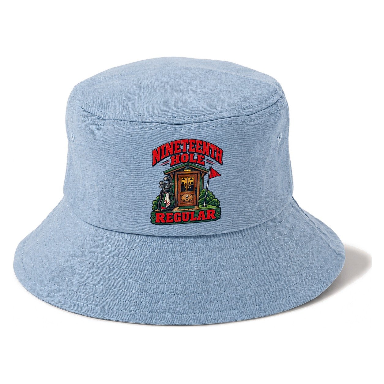 Nineteenth Hole Regular Golf Life Bucket Hat – Summer Sky