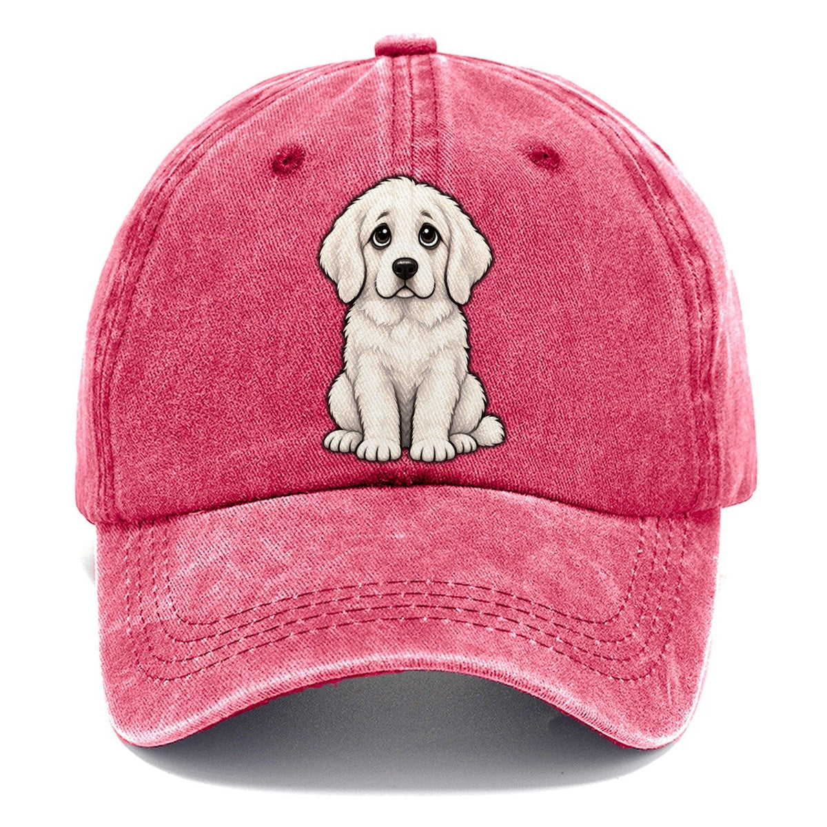 Great Pyrenees Sitting Sweetheart Classic Cap – Pomegranate Blush