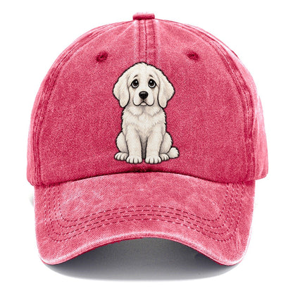 Great Pyrenees Sitting Sweetheart Classic Cap – Pomegranate Blush