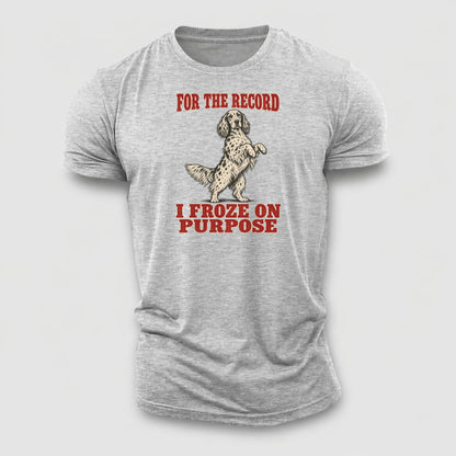 English Setter Dog Declarations Cotton T-Shirt – Sport Grey