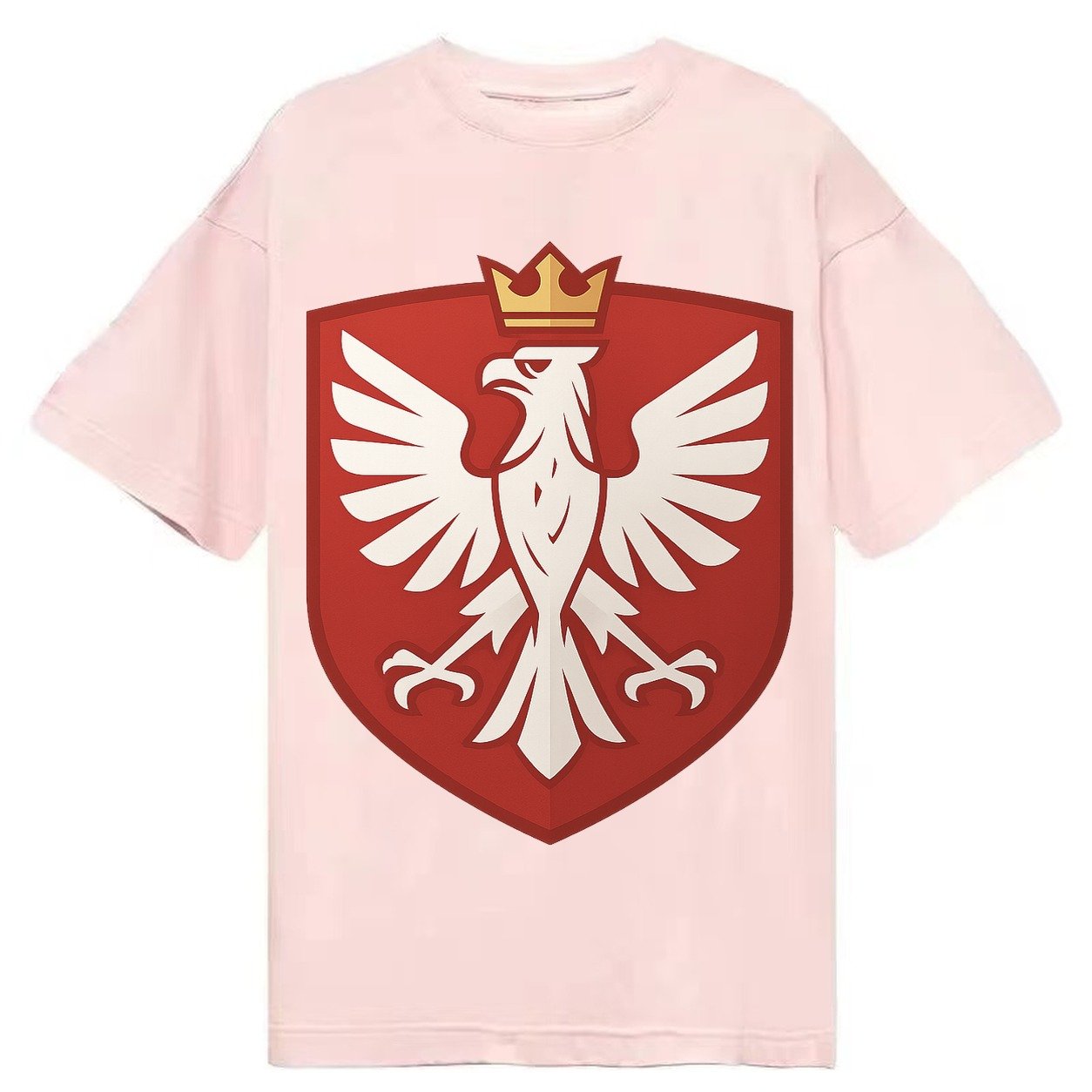 Poland White Eagle Classic T-shirt – Pink