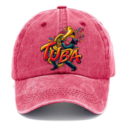 Tuba Wordmark Music Instruments Classic Cap – Pomegranate Blush