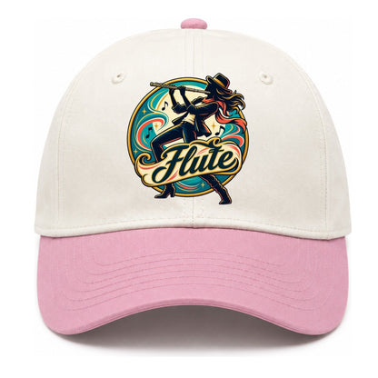 Flute Crest Two Tone Cap – Pink