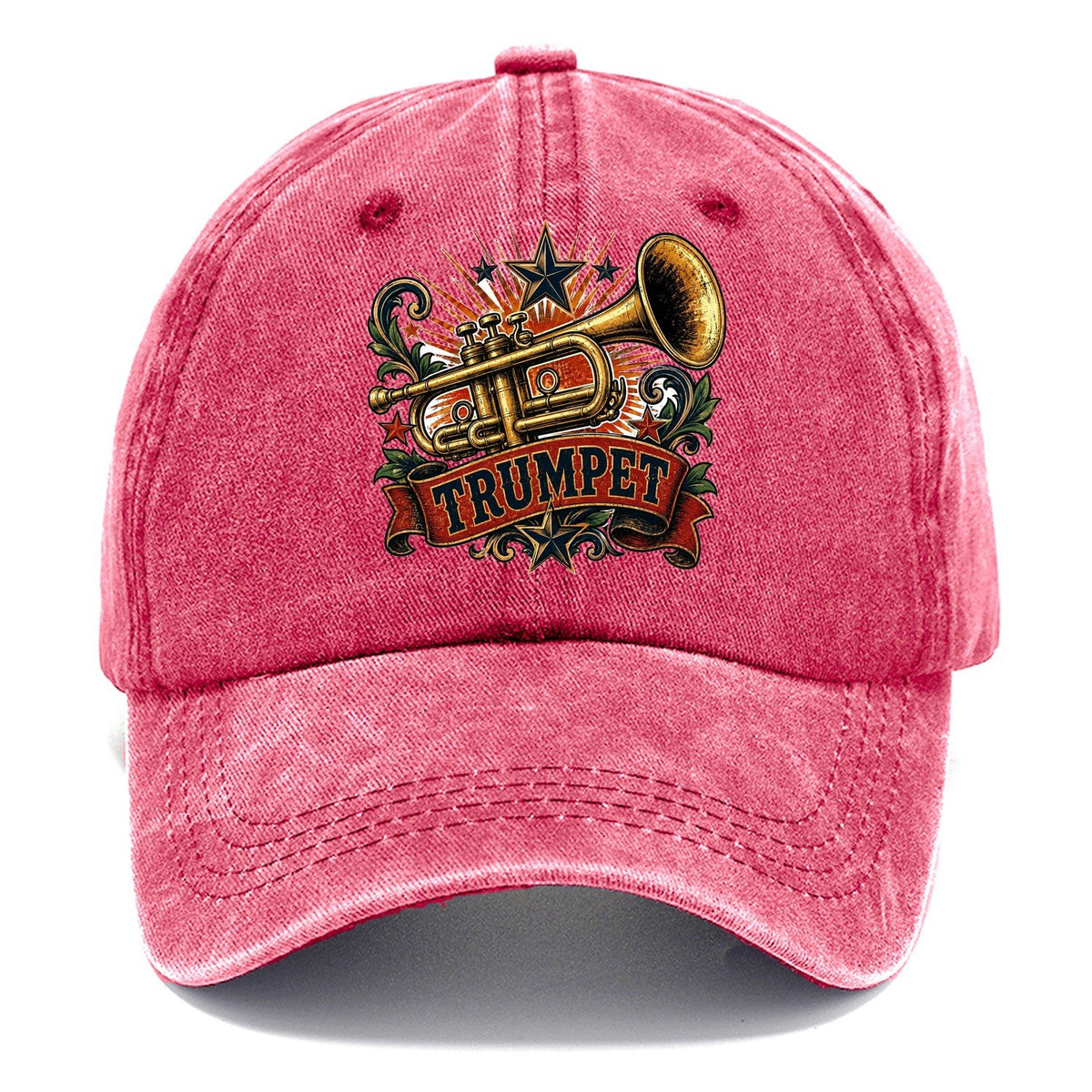 Vintage Trumpet Banner Classic Cap – Pomegranate Blush