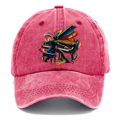 Grand Piano Icon Music Instruments Classic Cap – Pomegranate Blush