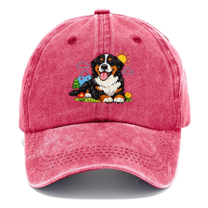 Bernese Mountain Dog Classic Cap – Pomegranate Blush