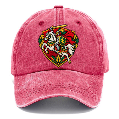 Lithuania Minimal Emblem Country Logos Classic Cap – Pomegranate Blush