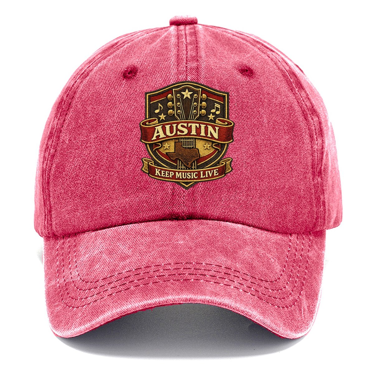 Austin Music Scene Classic Cap – Pomegranate Blush