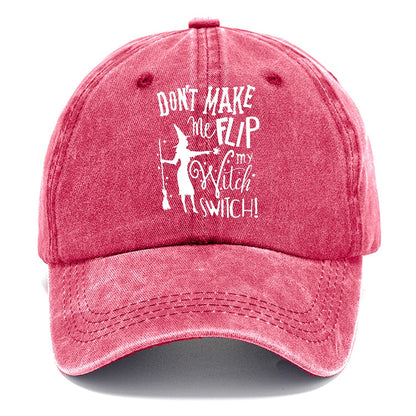 Dont Make Me Flip My Witch Switch Classic Cap – Pomegranate Blush