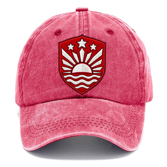 Latvia Minimal Emblem Country Logos Classic Cap – Pomegranate Blush