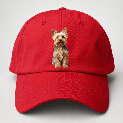 Yorkshire Terrier Dog Baseball Cap – Red