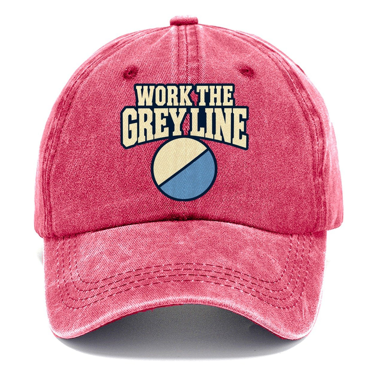 Work The Grey Line Amateur Radio Classic Cap – Pomegranate Blush