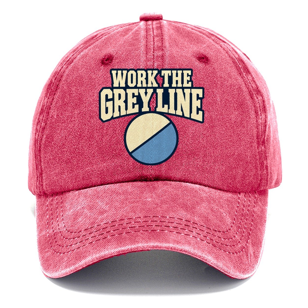 Work The Grey Line Amateur Radio Classic Cap – Pomegranate Blush