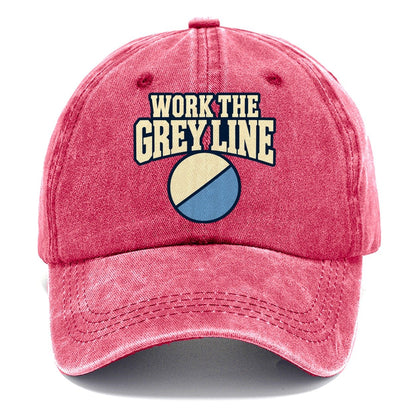 Work The Grey Line Amateur Radio Classic Cap – Pomegranate Blush