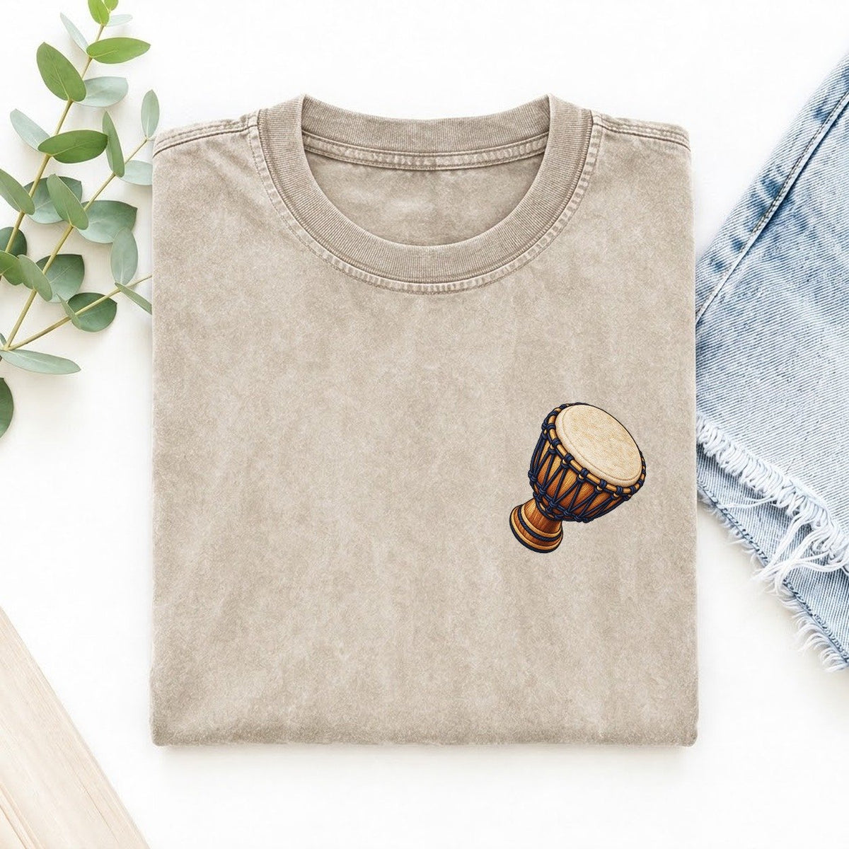 Djembe Rope Goblet Left Chest Thread Signatures II Left Chest Vintage T-shirt – Off White