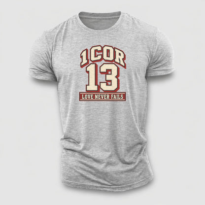 Corinthians 13 Varsity Chapel Varsity Cotton T-Shirt – Sport Grey