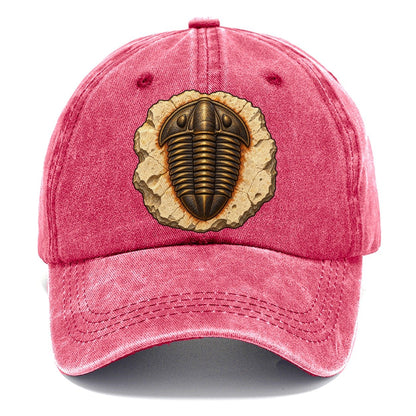Trilobite In Limestone Rocks And Minerals Classic Cap – Pomegranate Blush