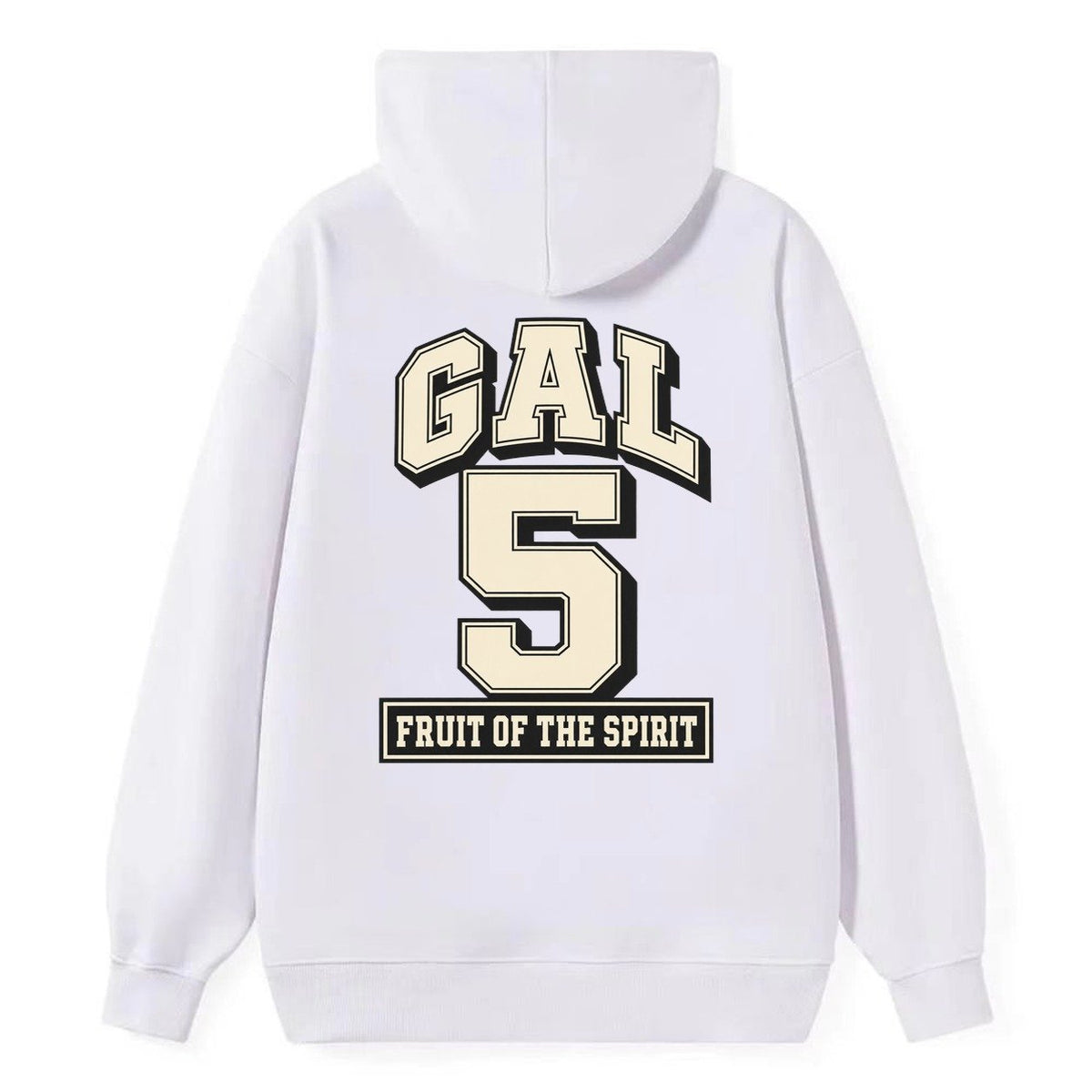 Galatians 5 Varsity Chapel Varsity Classic Pullover Hoodie – White