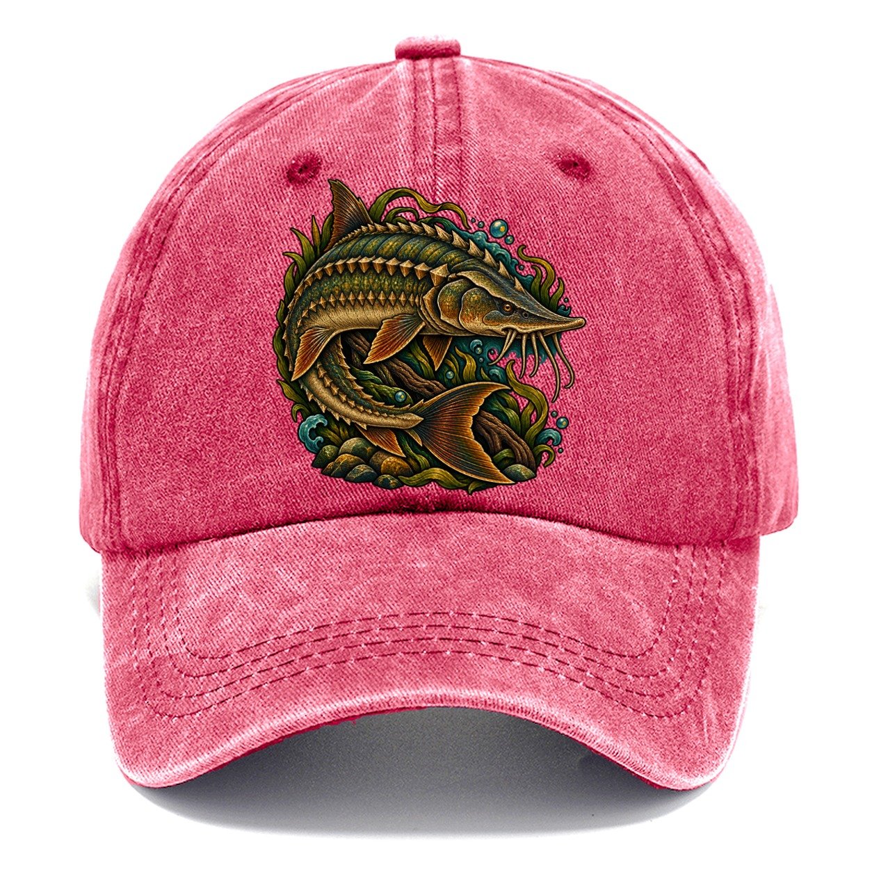 Lake Sturgeon Armor Fishing Club Classic Cap – Pomegranate Blush