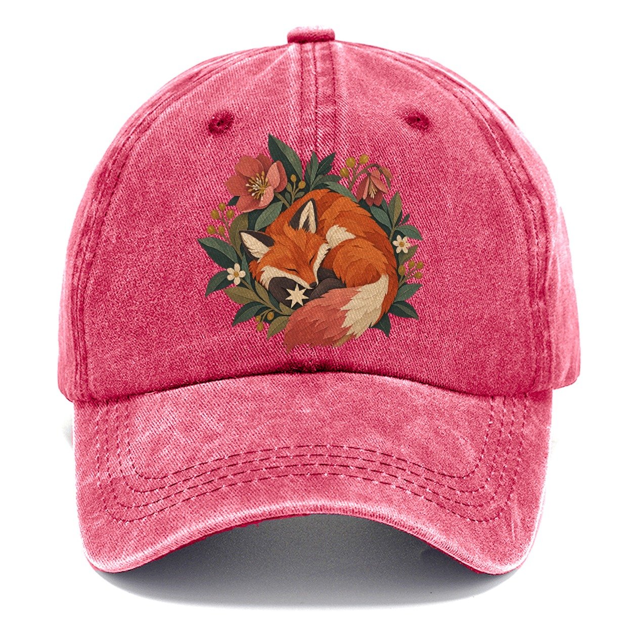 Sleeping Fox Star Nest Gentle Wild Classic Cap – Pomegranate Blush
