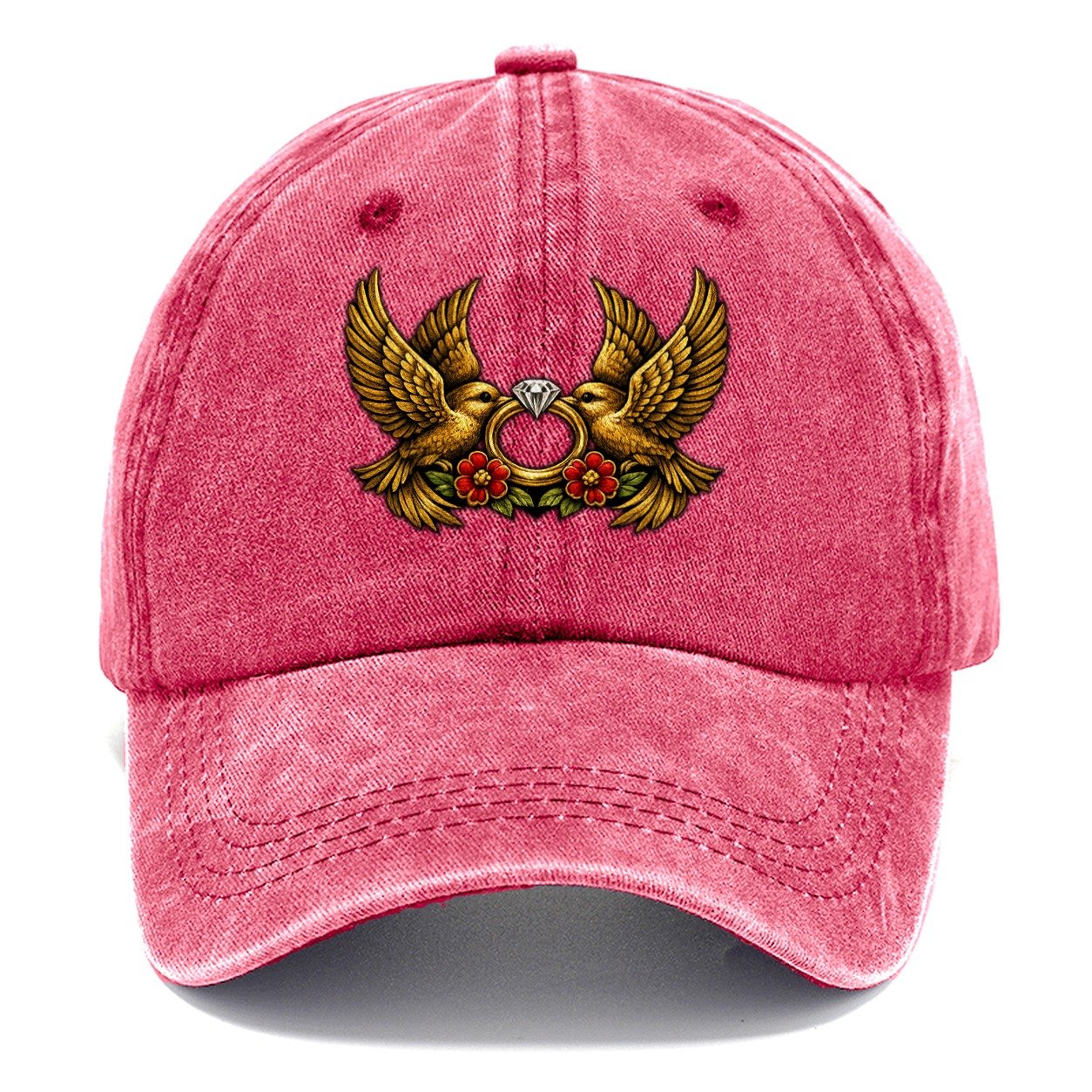 Claddagh Symbol Classic Cap – Pomegranate Blush