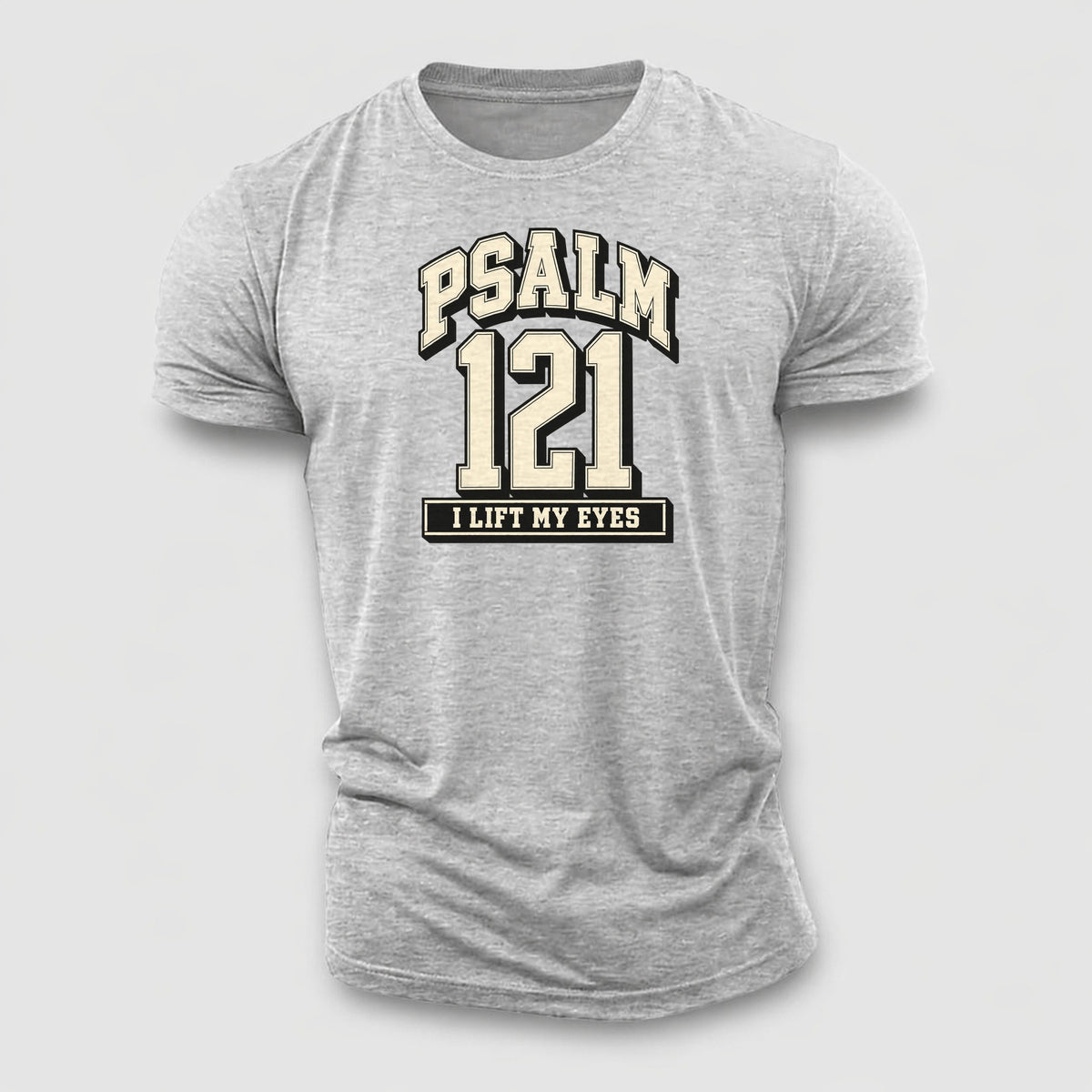 Psalm 121 Varsity Chapel Varsity Cotton T-Shirt – Sport Grey