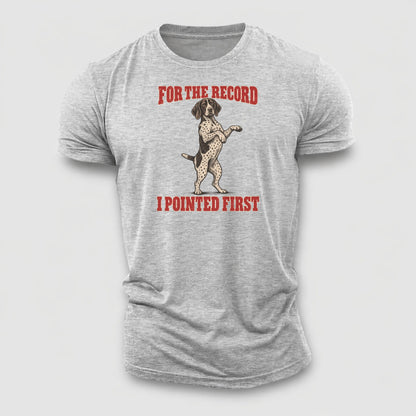 German Shorthaired Pointer Dog Declarations Cotton T-Shirt – Sport Grey