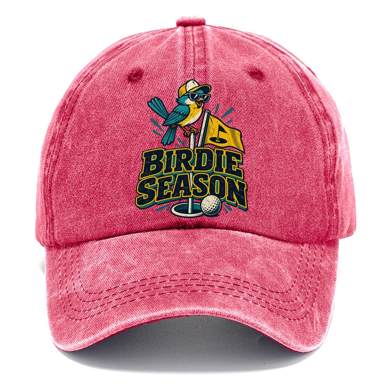 Birdie Season Golf Life Classic Cap – Pomegranate Blush
