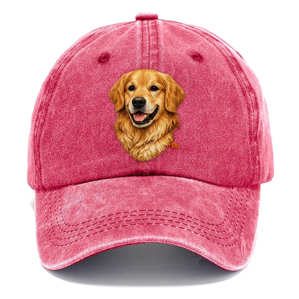 Golden Wildflower Portrait Classic Cap – Pomegranate Blush