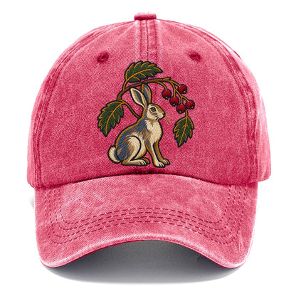 Scottish Rowan And Mountain Hare Uk Culture Heritage Classic Cap – Pomegranate Blush