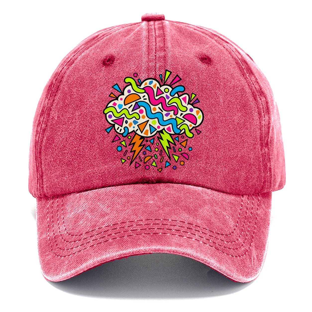 Squiggle Storm Crazy Styles Classic Cap – Pomegranate Blush