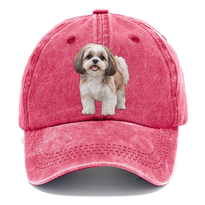 Shih Tzu Standing Top Breeds Classic Cap – Pomegranate Blush