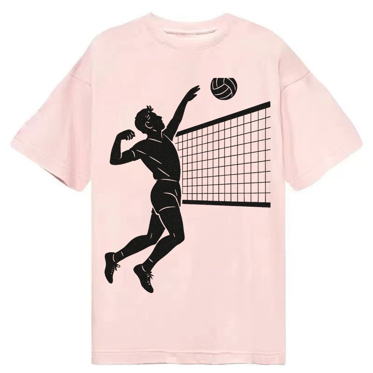 Volleyball Player At Net 66ebe1 Classic T-shirt – Pink