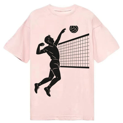 Volleyball Player At Net 66ebe1 Classic T-shirt – Pink