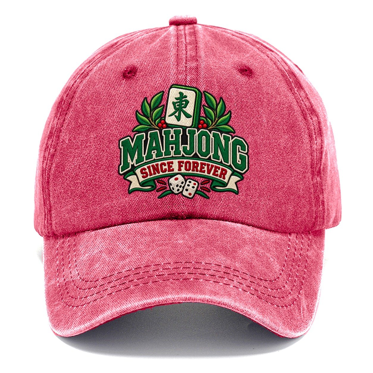 Mahjong Since Forever Mahjong Game Night Classic Cap – Pomegranate Blush