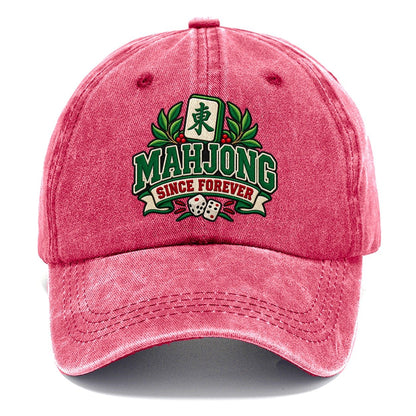 Mahjong Since Forever Mahjong Game Night Classic Cap – Pomegranate Blush