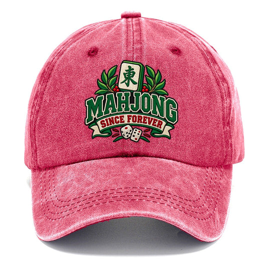 Mahjong Since Forever Mahjong Game Night Classic Cap – Pomegranate Blush